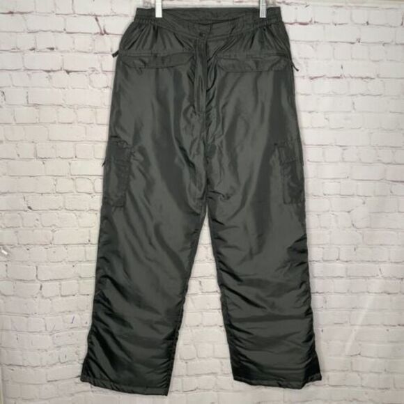 Ixtreme‎ Outfitters Mens Large Dark Gray/Black Multi Pocket Nylon Snow Ski Pants - Picture 8 of 10